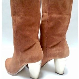 Jimmy Choo Music Suede Slouchy Mid Calf Boot
